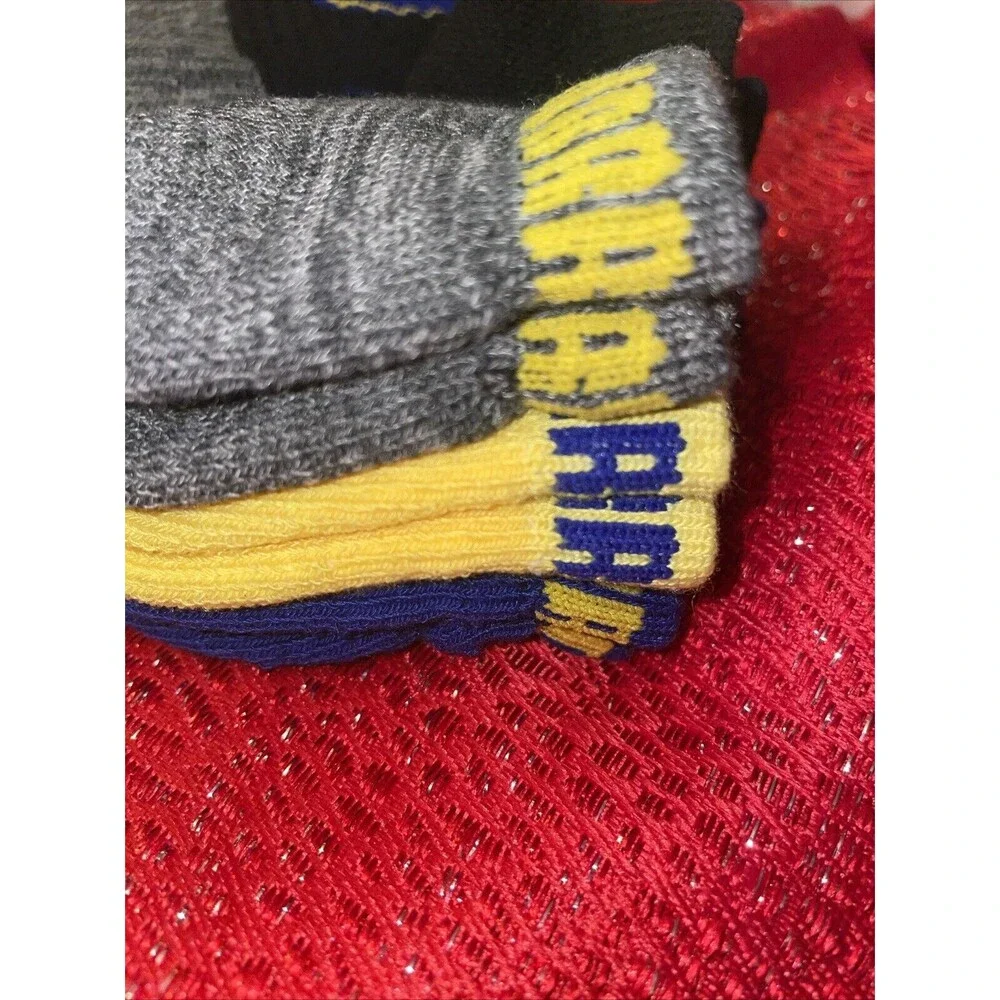 3 Pair NBA Warriors Low Cut Socks, Men's Shoe Size 6-12 Gift Basketball Multi